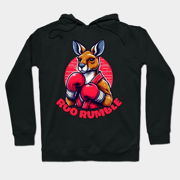 Kickboxing kangaroo Hoodie by Japanese Fever